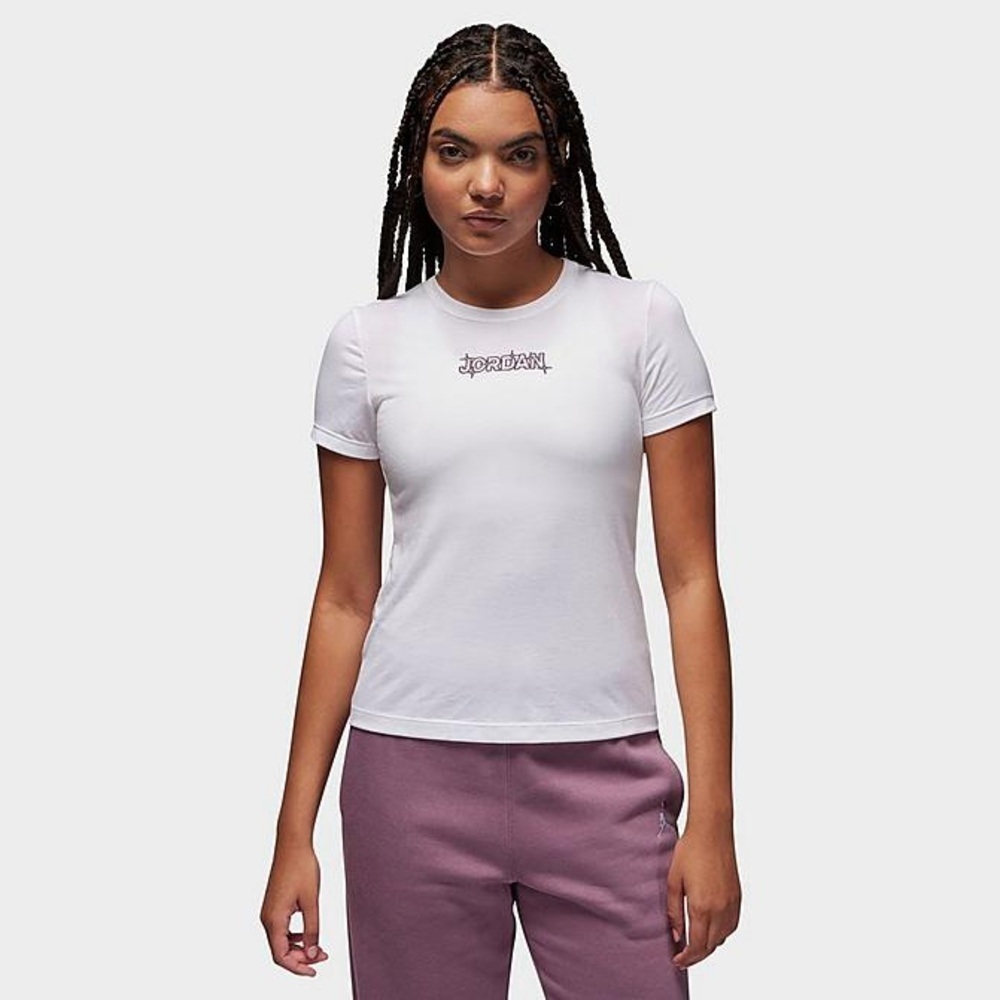 Women Jordan Short Sleeve Graphic Tshirt NWT LARGE